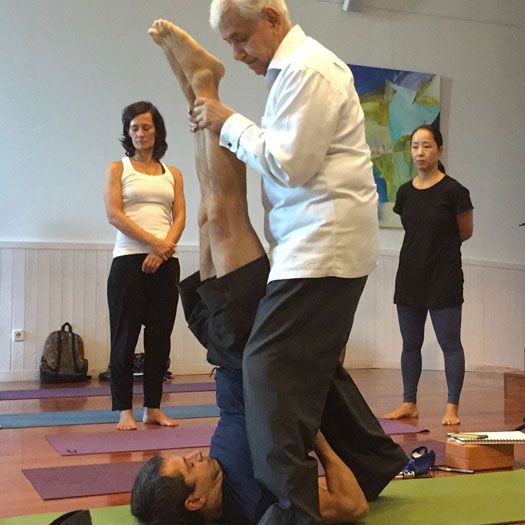 Oscar Montero estudia yoga vinyasa krama con Srivatsa Ramaswami